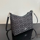 Coach Cde44 Laurel Bag Signature Denim Leather Black Outlet New From Japan
