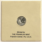 1972 Apollo 17 Eyewitness 1 3 Grams Platinum 10mm Mini-coin Franklin Mint