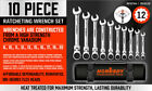 10pc 8-22mm Flexible Head Ratcheting Wrench Combination Spanner Auto Tool Metric