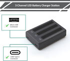 3-channel Battery Charger Station   2 Pack Batteries Fit For Insta360 X3 Camera