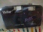 1997 Vintage Vivitar Brites Point   Shoot 35mm Film Black Camera Built In Flash