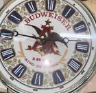 S   vintage Budweiser The King Of Beers Pocket Watch Electric Clock 007-021