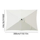 Umbrella Canopy Replacement 6 6x10ft Rectangle Cantilever Umbrella High Grade