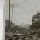 Vintage Pennsylvania 3529 Steam Locomotive Photo 3 5x5 B w Gelatin Original