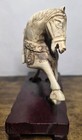 Antique Chinese Qing Dynasty Carved Horse Figurine Sculpture Asian Art