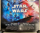 2020 Star Wars Rise Of Skywalker Blu-ray Promo Poster   27x40   Hamill Pb50