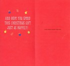 Cute Christmas Greeting Card With Money Gift Card Insert By Hallmark   Envelope