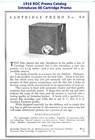 F97910  Kodak No  00 Cartridge Premo Miniature Box Camera - Working