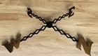 Set Of Antique Weathervane Wrought Iron Arms Farmhouse Decor Gold Directionals