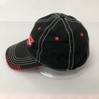 Budweiser Baseball Hat Cap Strap Back Black Twill Logo Mens One Size Beer Casual