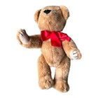Vintage 1980s Applause Bravo Tyler Jointed Brown Teddy Bear Plush 14 Inch Bow