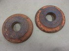 2 Disc Harrow Bumper Backing Spacer Washer 1-1 8  4  Od Bore Round Axle Plow Vtg