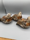 Set Of 3 Feathered Decorative Birds 6    Realistic Craft D  cor Artificial Bird Lot