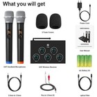 Rybozen Portable Karaoke Microphone Mixer System W dual Uhf Wireless - Open Box
