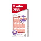 Kiss Everlasting  Press-on Nails  Nail Glue Included  French  Medium Size