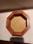 Sailors Valentine Boxes  Pair  African Mahogany  6 Inches