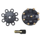 Ready-to-run pro Billet Distributor Cap rotor Kit V8 Chevy Gm Ford Dodge Black