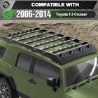 For 2006-2014 Toyota Fj Cruiser 800lbs Roof Rack Cargo Basket Cargo Rack W light