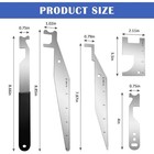 Firefighter 5-pack Forcible Entry Pry Bar Tool Kit Spring Steel Door Opener