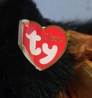 Ty Classic Beanie Babies Moonstruck Black Cat 12  Plush W  Orange Bow 2006 