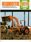 Two 1985 Kubota L4150 4wd Diesel Tractor   Bf900 Front Loader Japanese Brochures
