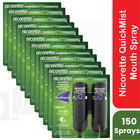 12x Nicorette Quickmist Duo  2 X 150 Sprays Free Shipping