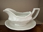 Royal Staffordshire Heirloom Ironstone Gravy Boat With Plate By Meakin J   G