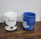 Pair Of Cat Mugs Tabby   Persian Kitten Coffee Cups Martin Leman Tail Is Handle 