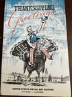 Thanksgiving Menu  Us Naval Air Station  California  1943  Includes Cigarettes