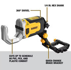 Dewalt Impact Connect Dwapvcir Pvc pex  Cutter Attachment  Max 2 