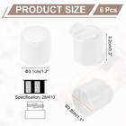 6pcs White Disc Top Caps Replacement 28 410 Press Disk Cap 1 3x1 2x1 1   