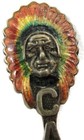 Vintage Bm Co  Souvenir Spoon 925 Sterling Silver Canada Indian Head