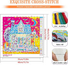 Horror Cross Stitch Stamped Kits For Adults Beginner - Halloween Embroidery Kits