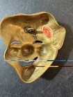 Vintage Bronzi Artistici Venezia Brass Devil Horned Mask Wall Plaque Italy 4  