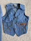 Vtg Lot 1980 s Levis Orange Tab Baby Jeans   Vest Western Toddler Kids 4t