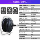 500w 36v 48v Electric Bike Conversion Kit Brushless Front Rear Hub Motor Wheel 