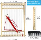 Wooden Multi-craft Weaving Loom Kit 15 5  H X 9 85  W Large Weaving Frame Loo   