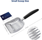 Cat Litter Scoop  Aluminum Alloy Sifter  Kitty Metal Scooper  Deep Shovel  Long