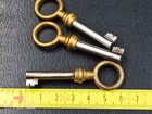 Vintage  Set Of 3 Old Keys  Furniture Key  Chest Of Drawers  Buffet  Closet  Lock  Key