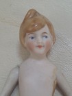 Antique Bisque Doll German Dollhouse Miniature  6  1 2   Loop In Hair