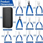 Set Of 10 Professional Jewelry Making Pliers Tools For Craft  Wire Wrapping