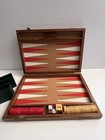 Vtg Bakelite Butterscotch Yellow   Marbled Red  1 1 4  Backgammon Set Crisloid 