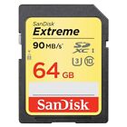 Sandisk Extreme 64gb Sdxc 90 Mb s 600x Uhs-1 Sd Class 10 Memory Card U3 Camera