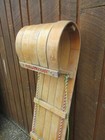 Vintage Wooden Snow Sled Toboggan 58  Long X 12  Wide Great Decoration