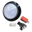 60mm White Arcade Round Push Button Illumilated 12v Led Light W  Microswitch Nn