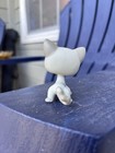 Hasbro Littlest Pet Shop Lps Cat Figure White   Gray Blue Star Eye 2006 C-031