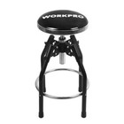 Workpro Bar Stools 360 Degree Swivel Black Chair Heavy Duty Adjustable Barstool