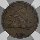 1858 1c Flying Eagle Cent Lg Letters Ngc Vf Details  enviro Damage   8445234-046