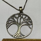 925 Sterling Silver Womens Tree Of Life Necklace Pendant
