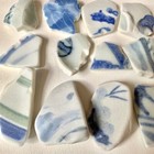 Genuine Sea Pottery  Glass  Mosaic Art Craft Handmade Sea Of Japan  pm06 93g